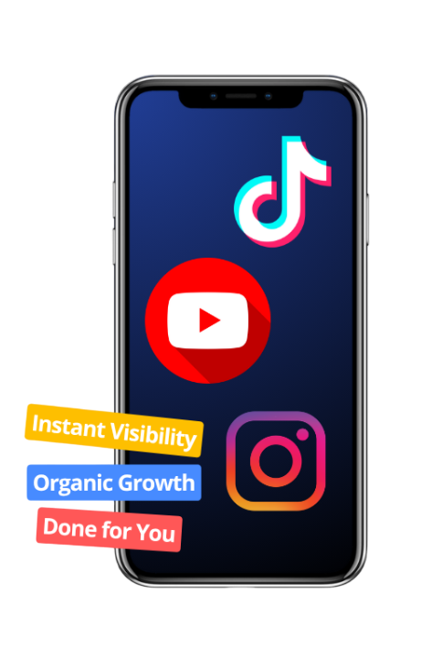 visibility, organic growth, short videos for youtube, instagram and tiktok